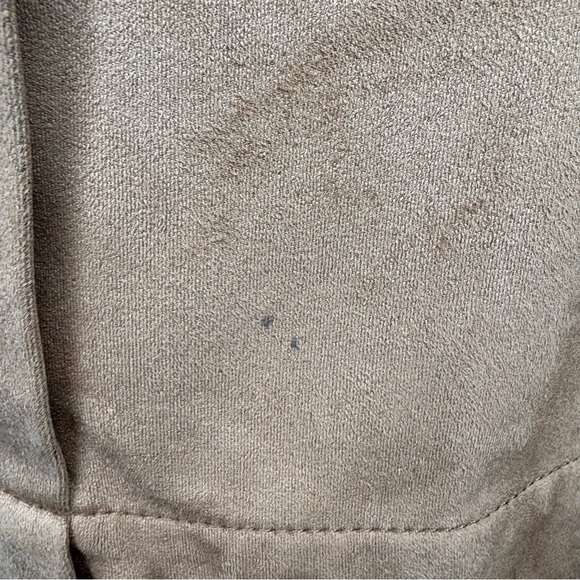 Reitman's Tan Faux Suede Button Down Mini Skirt Size 2x - Picture 6 of 14